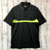 【NIKE GOLF】ナイキ ゴルフ 半袖 シャツ メンズM ブラック系 送料込み！_画像1