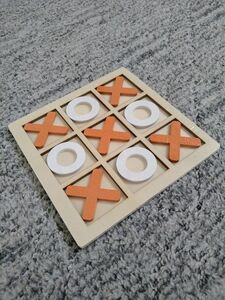 マルバツゲーム 木製　ボードゲーム 卓上ゲーム 室内 知育玩具