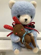 テディベア　ハンドメイド オリジナルベア　作家　はっさくBEAR ぬいぐるみ うさぎ_画像1