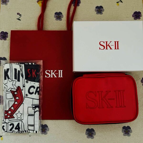 SK-II ポーチ　手拭い　ショッパー　ノベルティ　3点セット