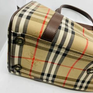 バーバリー チェック柄 ボストンバック レディース Burberry ハンドバッグ ノバチェック No.4-020-6の画像3