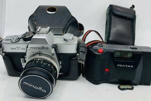 SRT101 ミノルタ カメラ フィルムカメラ PENTAX PC35 AF-M DATE 2点セット　動作未確認　No.4-007-100