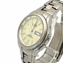 1円スタート 稼働品 CITIZEN シチズン ATTESA アテッサ Eco-Drive エコドライブ H100-T010431 電波ソーラー デイデイト メンズ 腕時計_画像2