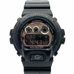 1円スタート 稼働品 CASIO カシオ G-SHOCK Gショック メタリックカラーズ DW-6900NB クォーツ QZ デジタル ブラック メンズ 腕時計