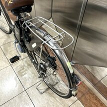 1円スタート Panasonic パナソニック ビビDX 電動アシスト自転車 ブラウン 3段変速 通電確認済み 直接引取限定_画像5