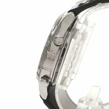 1円スタート CASIO カシオ Alarm Chronograph アラームクロノグラフ AW-600 クォーツ デジアナ シルバー ネイビー文字盤 メンズ 動作未確認_画像4