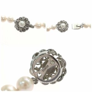 1円スタート 美品 アコヤ真珠 パールネックレス 3点セット pearl 真珠 SILVER シルバー 金具 アクセサリー レディース NGLソーティングの画像9