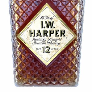 １円スタート 未開栓 I.W.HARPER I.W.ハーパー 12年 ウイスキー 750ml 43% バーボン ケンタッキー お酒 古酒の画像2