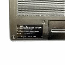 1円スタート SONY ソニー TC-D5M デンスケ カセットデッキ レコーダー オーディオ機器 黒 ブラック 動作未確認_画像3