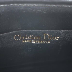 1円スタート Christian Dior クリスチャンディオール トロッター柄 クラッチバッグ ゴールド金具 ロゴ セカンドバッグ キャンバス ブラックの画像8