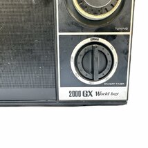 1円スタート NATIONAL PANASONIC ナショナルパナソニック 2000GX ワールドボーイ 3バンドポータブルラジオ オーディオ機器 動作未確認_画像3