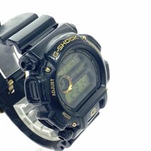 1円スタート 稼働品 CASIO カシオ G-SHOCK Gショック DW-9052GBX クォーツ QZ デジタル ブラック ゴールド メンズ 腕時計_画像3