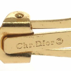 1円スタート 美品 Christian Dior クリスチャンディオール チェーンモチーフ イヤリング ゴールド 耳飾り 両耳 アクセサリー レディースの画像6