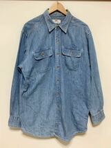 の1309 Levi's リーバイス デニム長袖シャツ ワークシャツ L アメカジ 日本製_画像1