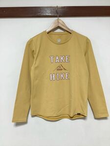 な1378 Marmot マーモット メッシュ長袖Tシャツ M レディース マスタードイエロー アウトドア ドライ 速乾 TAKE HIKE