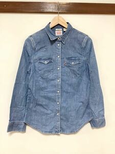 ぬ1367 Levi's リーバイス デニムウエスタンシャツ レディース 長袖シャツ ワークシャツ S アメカジ