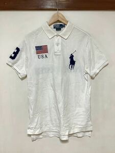 の1337 Polo Ralph Lauren ラルフローレン 半袖ポロシャツ M 175/98A ビッグポニー カスタムフィット UNITED STATES 3