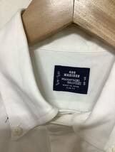 な1341 Maker's Shirt メーカーズシャツ鎌倉 長袖シャツ ビジネスシャツ 15 1/2-31 1/2 ホワイト ボタンダウン スリムフィット 日本製_画像3