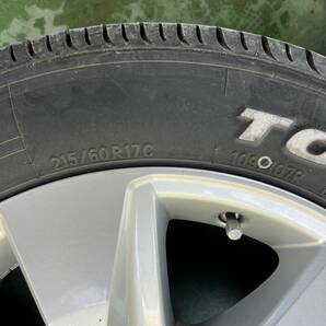 プラド純正ホイール ハイエース等に TOYO H20 ホワイトレター 215/60R17 美品バリ山の画像4