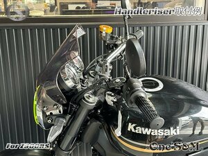 D6-1BK アルミ製 削り出し ハンドルライザー Z900RS Z900RS Cafe SE用 25mmアップハンドルキット ブラックアルマイト