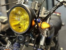 C3-21SM 三角 LED ウィンカー スモーク XJ400D/400E XJR400/400R 4HM RH02J XJR1200R TW200/225E SRV250 SR400/500/600 SRX250/400 汎用_画像9