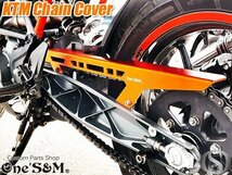 T7-2BK アルミ チェーンカバー KTM 390DUKE 250DUKE 125DUKE 390デューク 250デューク 125デューク用_画像5