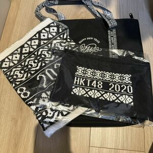 HKT48 2020年福袋 バック 3段フォトアルバム クリアファイル　タオル　ポーチ　未開封
