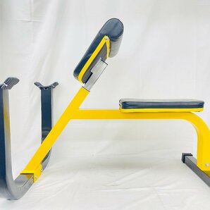 Y383 BODYMAKER ボディーメーカー プリチャーカールベンチSP2 ブラック×イエロー トレーニングベンチ 上半身強化 筋トレ用品 ホームジムの画像3