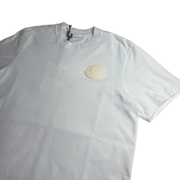 MONCLER モンクレール　ロゴパッチ　Tシャツ　ホワイト　XL