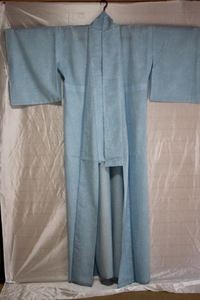  summer kimono light blue light ground unused goods 