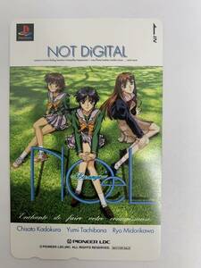 未使用 NOeL NOT DiGITAL パイオニアLDC 50度数テレカ テレ