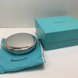 極希少レア 良品 ティファニー TIFFANY ピューター 錫製 ジュエリーケース 小物入れ 保存袋/箱付き[r1126]