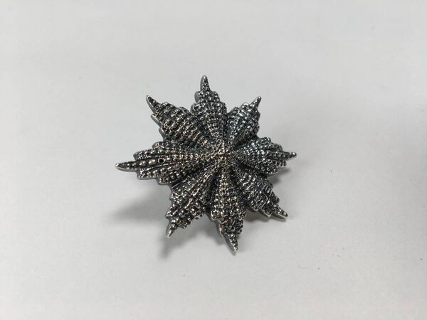 o1058 幻級希少レア 美品 Ugo Cacciatori ウーゴカッチャトーリ ラスター ピンブローチ シルバーSV925