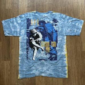 ☆1円スタート！売切！☆ Guns USA製 90s ガンズアンドローゼズ Guns N Roses Tシャツ LIQUID BLUE リキッドブルー アメリカ製 MADE IN USAの画像3