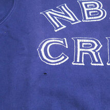 NEIGHBORHOOD ネイバーフッド 14AW UNIV/C-CREW.LS NBHD CREW ユニバーシティー ダメージ加工 クルーネック スウェット ネイビー Apz_画像4