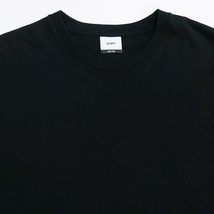 WTAPS ダブルタップス 23SS LABEL/SS/COTTON 231ATDT-STM08S ラベル ショートスリーブ コットン Tシャツ ブラック カットソー 半袖 apk_画像3