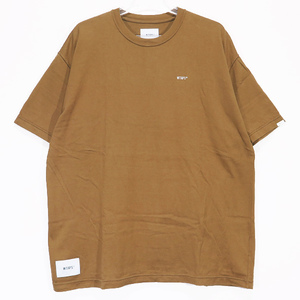 WTAPS ダブルタップス 22SS AII 05/SS/COTTON 221ATDT-CSM05 エーアイアイ ショートスリーブ コットン Tシャツ ブラウン 半袖カットソーapk