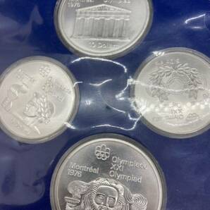 カナダ モントリオールオリンピック Canadian Olympic 1976年 銀貨 4枚セット×2セット Issue Ⅱ Issue Ⅲ10ドル×4枚 5ドル×4枚 コインの画像3