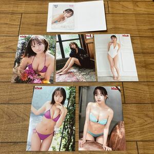 BOMB★高崎かなみ★クオカード★ブロマイド写真5枚セット★送料230円