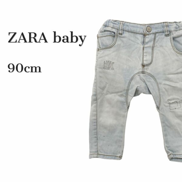 《ZARA baby》デニムパンツ ダメージ 74