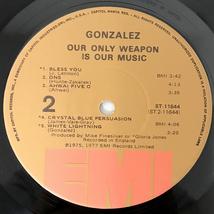 USオリジ●Gonzalez『Our Only Weapon Is Our Music』 UK産JAZZ FUNK傑作!!_画像4