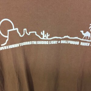 HOLLYWOOD RANCH MARKET ハリウッドランチマーケット 聖林公司 日本製 ラクダ 砂漠 プリント 半袖Tシャツ サイズ：L カラー：ブラウンの画像2