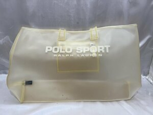 POLO SPORT ポロスポーツ ビニールトートバッグ タグ付き中古品 カラー：クリア