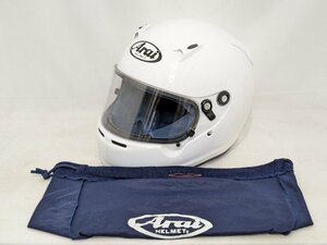 Arai アライ 四輪競技用 フルフェイスキッズヘルメット CK-6S Snell 2015年製造 サイズ：M カラー：ホワイト