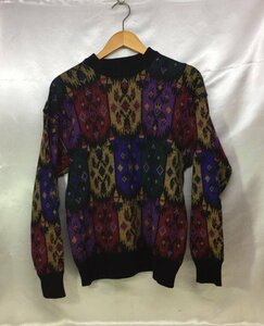 90s ungaro uomo ウンガロ 総柄 レトロ ニットセーター サイズ：M カラー：マルチ ユニセックス 古着