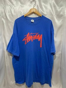 STUSSY ステューシー ビッグロゴ Ｔシャツ ブルー サイズXXLトップス メンズ