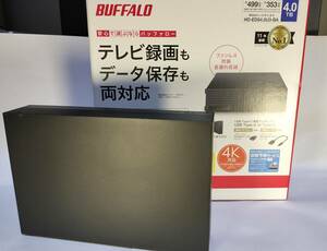 BUFFALO パソコン＆テレビ録画用 外付けHDD 4TB HD-EDS4.0U3-BA