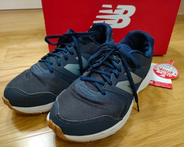 最終■New Balance■ニューバランス■WW550・スニーカー・2Eワイド・USED・23cm・NAVY☆