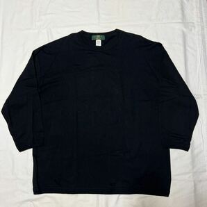 ブラック 無地 珍品! デッドストック 80s ORVIS オービス 七分袖 シャツ Tシャツ L 希少 ビンテージ / 90s patagonia L.L.Bean Eddie Bauerの画像1