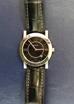 【稼働良品！】GUCCI グッチ 5200M.1 SS ブラック文字盤 クオーツ メンズ腕時計 221602_画像3